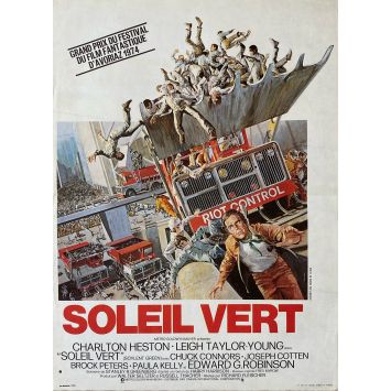 SOLEIL VERT Affiche de film- 40x54 cm. - 1973 - Charlton Heston, Richard Fleisher