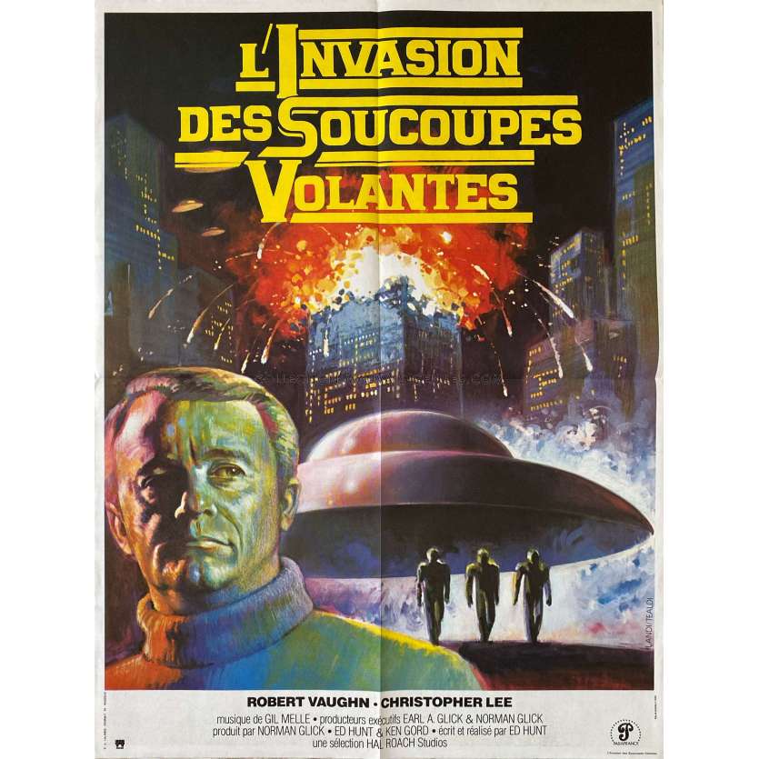 L'INVASION DES SOUCOUPES VOLANTES Affiche de film- 60x80 cm. - 1977 - Robert Vaughn, Ed Hunt