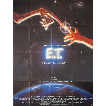 E.T. L'EXTRA-TERRESTRE Affiche de film- 120x160 cm. - 1982 - Dee Wallace, Steven Spielberg