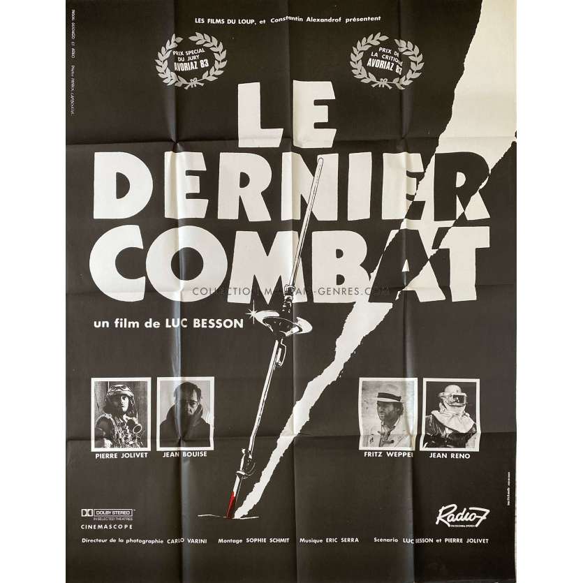 LE DERNIER COMBAT Affiche de film- 120x160 cm. - 1983 - Jean Reno, Luc Besson
