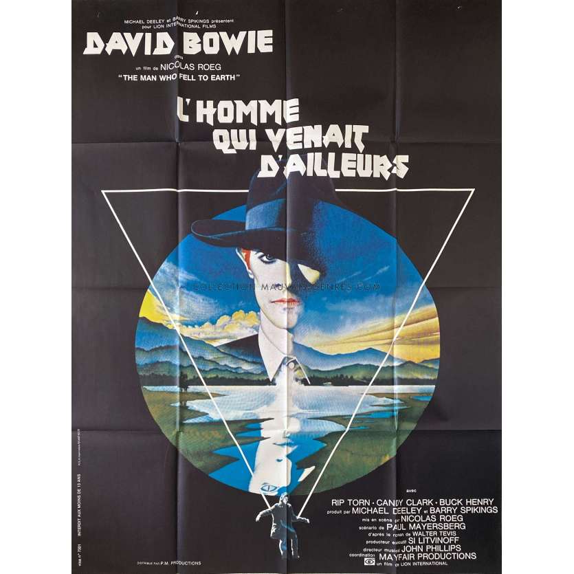 L'HOMME QUI VENAIT D'AILLEURS Affiche de film- 120x160 cm. - 1976 - David Bowie, Nicholas Roeg