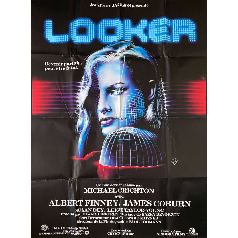 LOOKER Affiche de film- 120x160 cm. - 1981 - Albert Finney, Michael Crichton