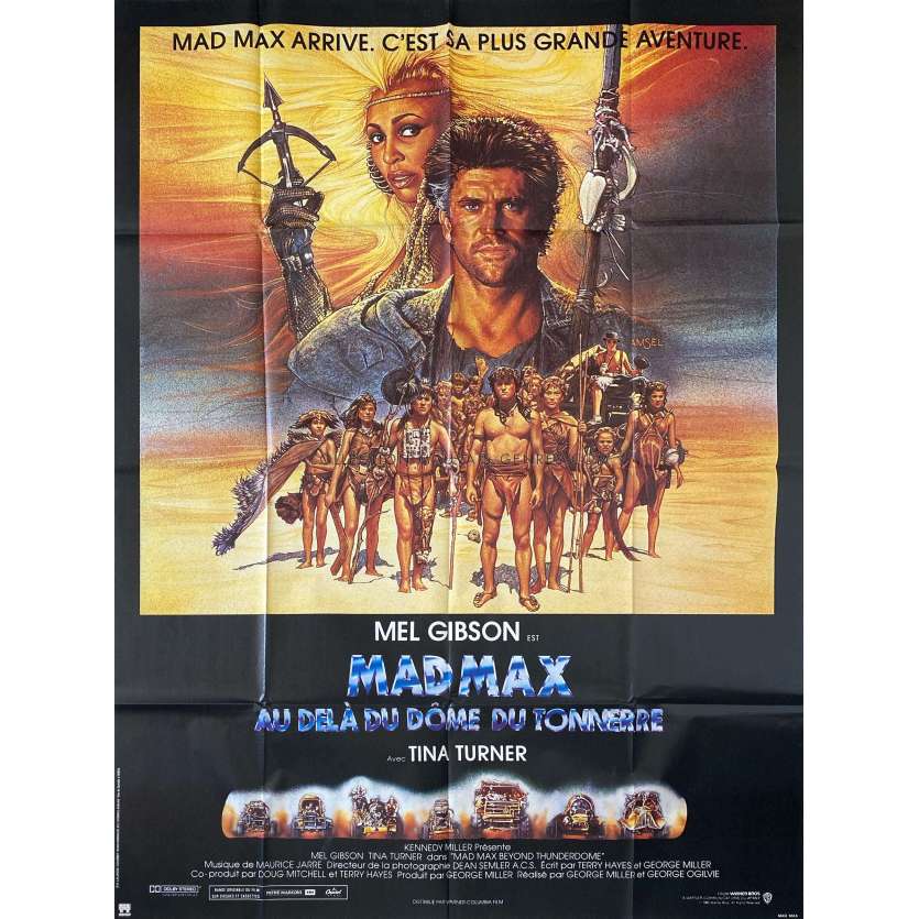 MAD MAX 3 Affiche de film- 120x160 cm. - 1985 - Mel Gibson, George Miller
