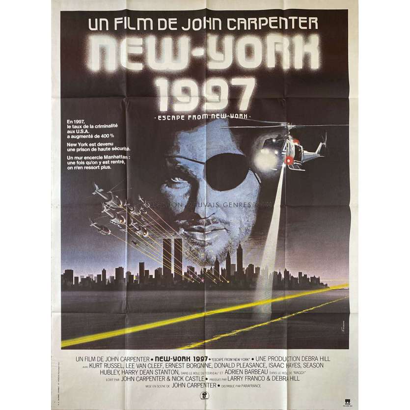 ESCAPE FROM NEW YORKMovie Poster- 47x63 in. - 1981 - Kurt Russel, John Carpenter