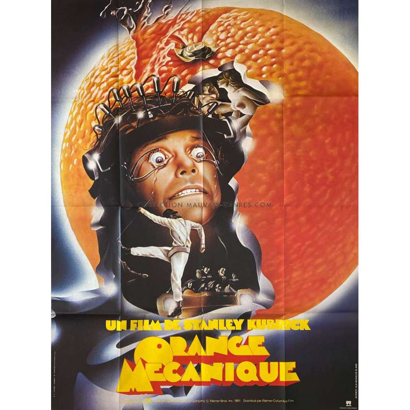 CLOCKWORK ORANGEMovie Poster- 47x63 in. - 1971/R1980 - Malcom McDowell, Stanley Kubrick