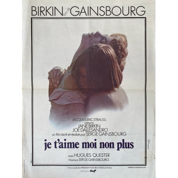 JE T'AIME MOI NON PLUS Affiche de film- 40x54 cm. - 1976 - Jane Birkin, Serge Gainsbourg