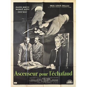 ASCENSEUR POUR L'ECHAFAUD Affiche de film- 120x160 cm. - 1958 - Jeanne Moreau, Louis Malle