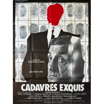 CADAVRES EXQUIS Affiche de film- 120x160 cm. - 1976 - Lino Ventura, Francesco Rosi