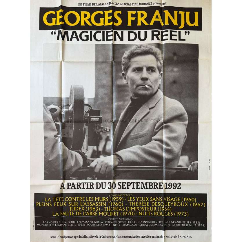 GEORGES FRANJU FESTIVAL Original Movie Poster- 47x63 in. - 1992 - 0, Georges Franju