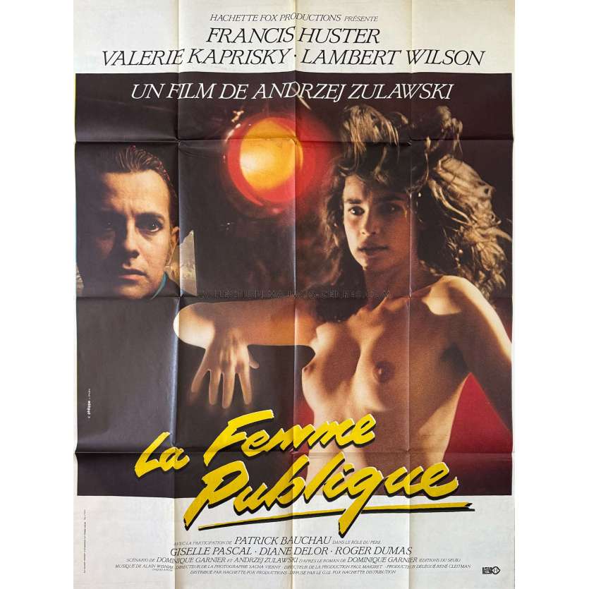 LA FEMME PUBLIQUE Affiche de film- 120x160 cm. - 1984 - Valérie Kaprisky, Andrzej Zulawski