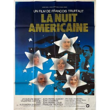 LA NUIT AMERICAINE Affiche de film- 120x160 cm. - 1973 - Jacqueline Bisset, François Truffaut