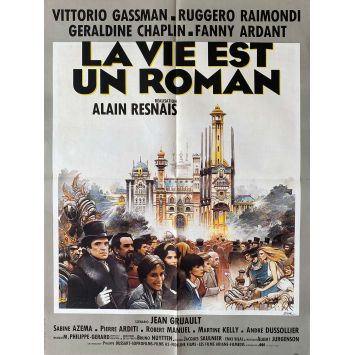 LA VIE EST UN ROMAN Affiche de film- 60x80 cm. - 1983 - Vittorio Gassman, Alain Resnais