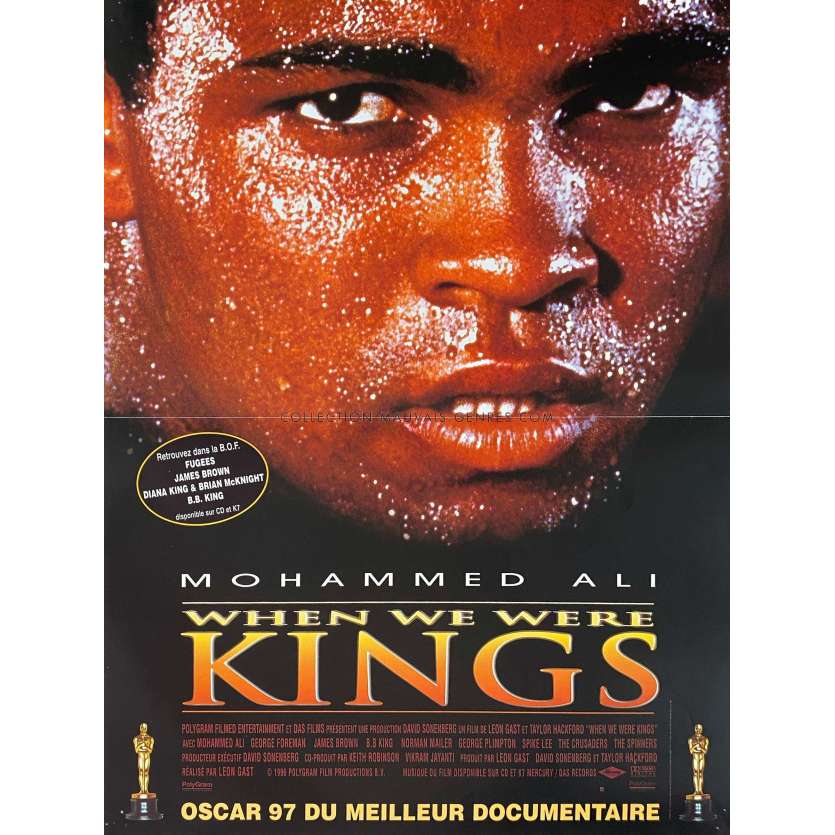 WHEN WE WERE KINGS Original Movie Poster- 15x21 in. - 1996 - Mohamed Ali, Leon Gast