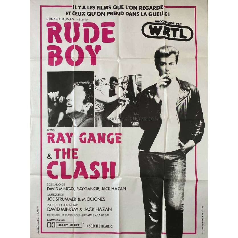 RUDE BOY Original Movie Poster- 47x63 in. - 1980 - The Clash, Ray Gange