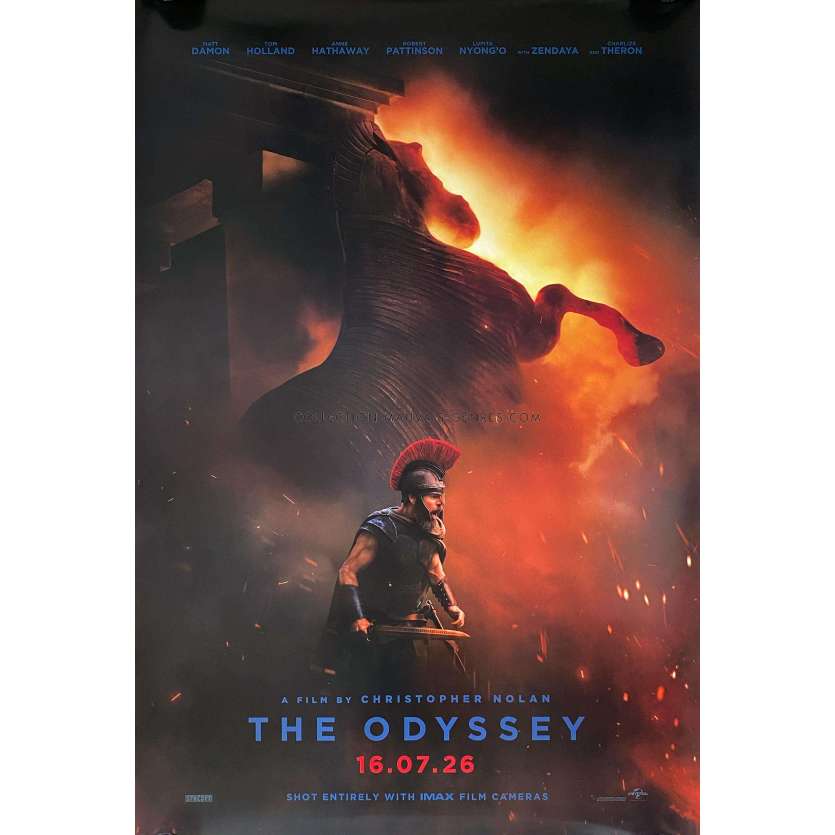 L'ODYSSEE Affiche de film U.S DS - 69x102 cm. - 2026 - Matt Damon, Christopher Nolan