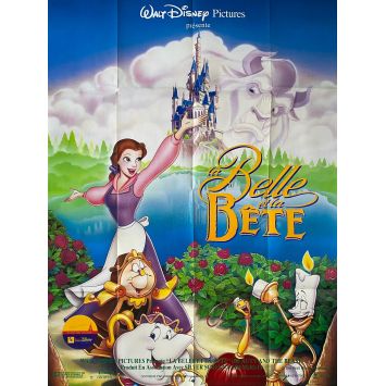 BEAUTY AND THE BEAST Movie Poster- 47x63 in. - 1991 - Walt Disney, Paige O'Hara