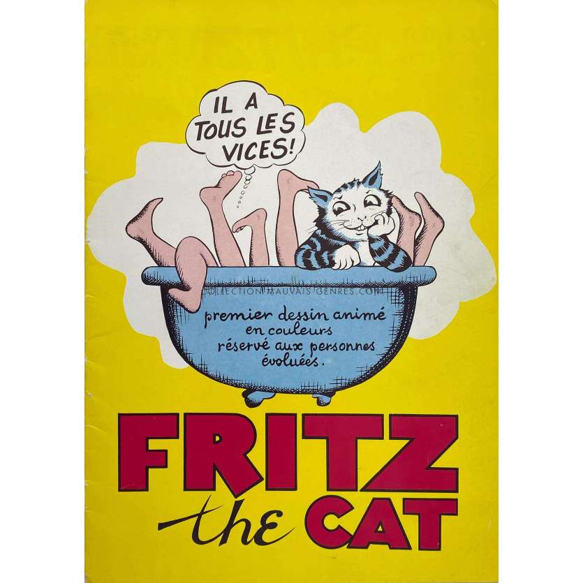 FRITZ THE CAT Dossier de presse 16p - 21x30 cm. - 1972 - Robert Crumb, Ralph Bakshi