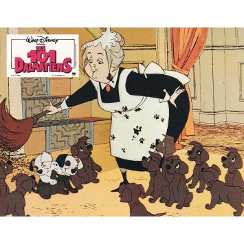 101 DALMATIANS Original Lobby Card N02 - 9x12 in. - 1961/R1980 - Rod Taylor, Walt Disney
