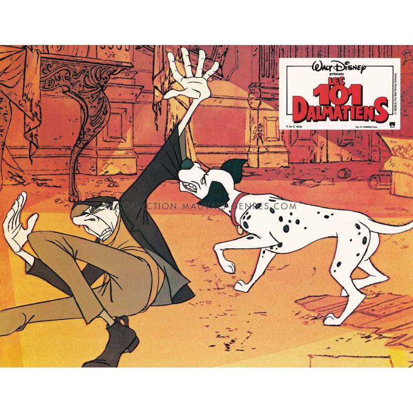 101 DALMATIANS Original Lobby Card N06 - 9x12 in. - 1961/R1980 - Rod Taylor, Walt Disney