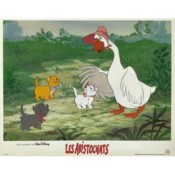THE ARISTOCATS Original Lobby Card N05 - 9x12 in. - 1970/R1990 - Phil Harris, Walt Disney