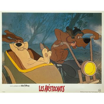 THE ARISTOCATS Original Lobby Card N06 - 9x12 in. - 1970/R1990 - Phil Harris, Walt Disney