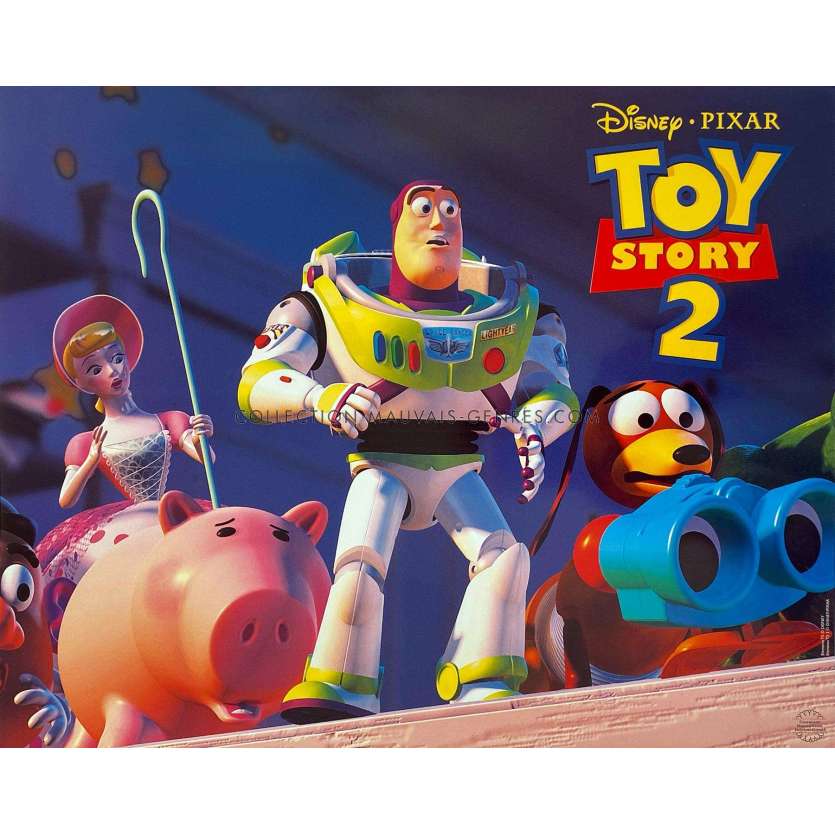 TOY STORY 2 Original Lobby Card N02 - 12x15 in. - 1999 - Tom Hanks, John Lasseter