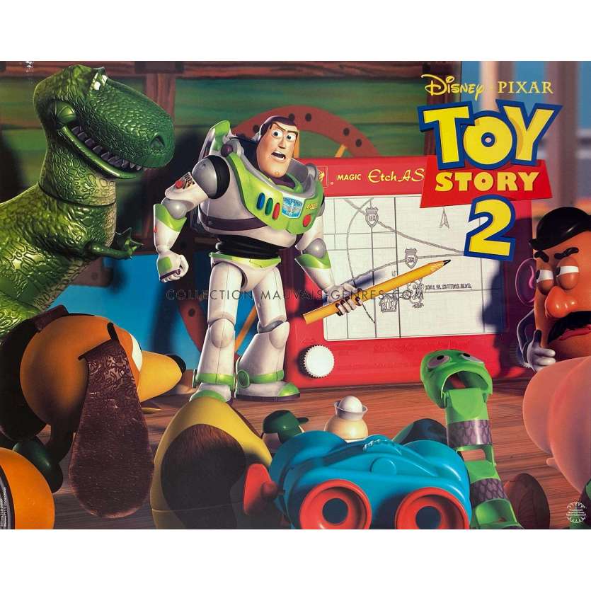 TOY STORY 2 Original Lobby Card N06 - 12x15 in. - 1999 - Tom Hanks, John Lasseter
