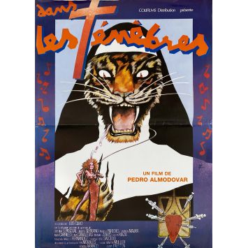DARK HABBITS Original Movie Poster- 15x21 in. - 1983 - Cristina Sánchez Pascual, Pedro Almodovar