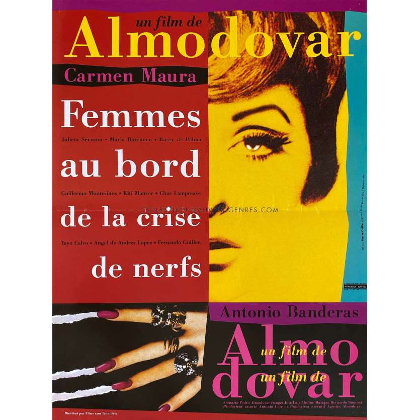 FEMMES AU BORD DE LA CRISE DE NERFS Affiche de film Style B - 40x54 cm. - 1988 - Carmen Maura, Pedro Almodóvar
