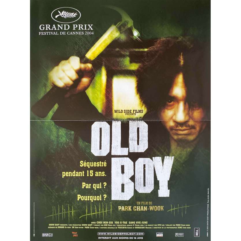OLDBOY Original Movie Poster 1st Release - 15x21 in. - 2003 - Min-sik Choi, Chan-wook Park