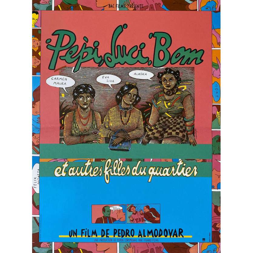 PEPI LUCI BOM Affiche de film- 40x54 cm. - 1980 - Carmen Maura, Pedro Almodovar