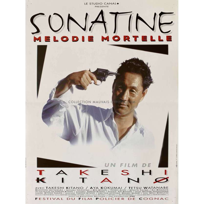 SONATINE Affiche de film- 40x54 cm. - 1993 - Aya Kokumai, Takeshi Kitano