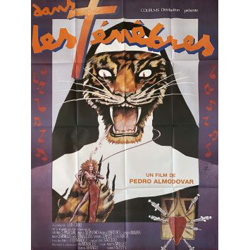 DANS LES TENEBRES Affiche de film- 120x160 cm. - 1983 - Cristina Sánchez Pascual, Pedro Almodovar