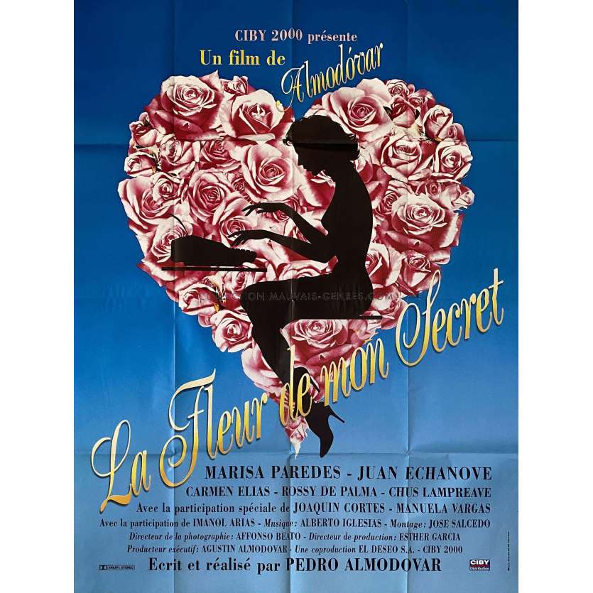 LA FLEUR DE MON SECRET Affiche de film- 120x160 cm. - 1995 - Marisa Paredes, Pedro Almodovar