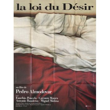 LA LOI DU DESIR Affiche de film- 120x160 cm. - 1987 - Carmen Maura, Pedro Almodovar