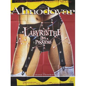 LE LABYRINTHE DES PASSIONS Affiche de film- 120x160 cm. - 1982/R1991 - Cecilia Roth, Pedro Almodovar
