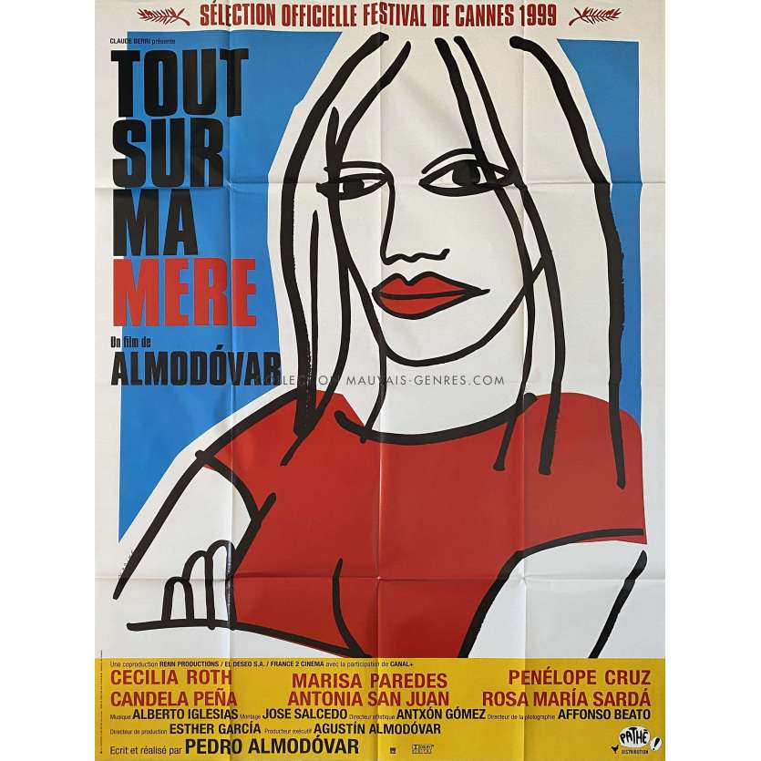 ALL ABOUT MY MOTHER Original Movie Poster- 47x63 in. - 1999 - Cecilia Roth, Pedro Almodovar