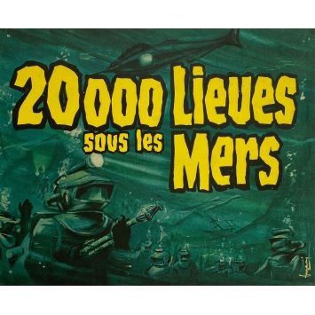 20,000 LEAGUES UNDER THE SEA Original Lobby Card N01 - 10x12 in. - 1954 - Kirk Douglas, Richard Fleisher