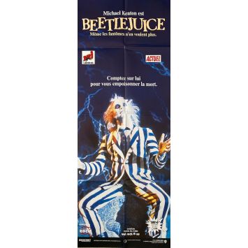 BEETLEJUICE Affiche de film Michael Keaton style. - 60x160 cm. - 1988 - Michael Keaton, Tim Burton