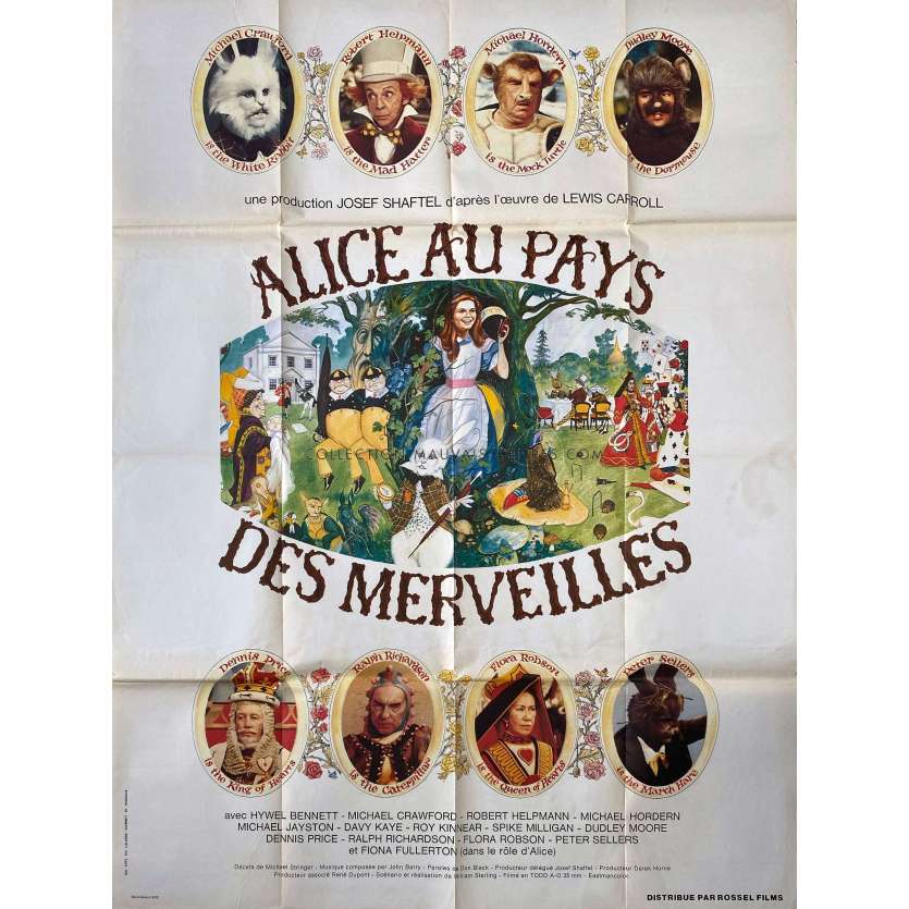 ALICE AU PAYS DES MERVEILLES (1972) Affiche de film- 120x160 cm. - 1972 - Fiona Fullerton, William Sterling