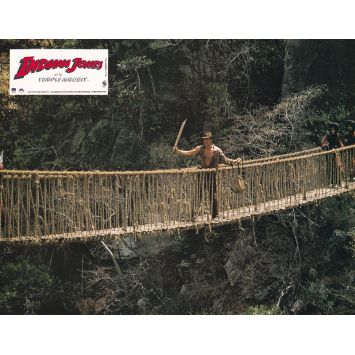 INDIANA JONES AND THE TEMPLE OF DOOM Original Lobby Card N06 - 9x12 in. - 1984 - Harrison Ford, Steven Spielberg