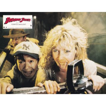 INDIANA JONES AND THE TEMPLE OF DOOM Original Lobby Card N07 - 9x12 in. - 1984 - Harrison Ford, Steven Spielberg
