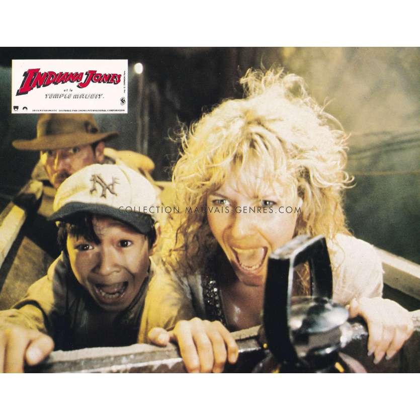 INDIANA JONES AND THE TEMPLE OF DOOM Original Lobby Card N07 - 9x12 in. - 1984 - Harrison Ford, Steven Spielberg