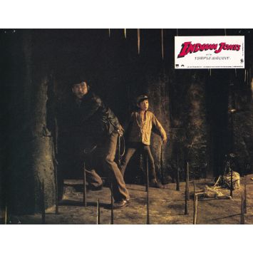 INDIANA JONES AND THE TEMPLE OF DOOM Original Lobby Card N12 - 9x12 in. - 1984 - Harrison Ford, Steven Spielberg