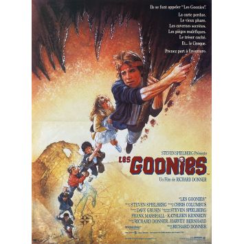 LES GOONIES Affiche de film 1ere sortie. - 40x54 cm. - 1985 - Sean Astin, Richard Donner