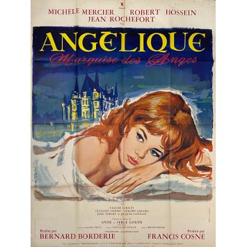 ANGELIQUE Original Movie Poster- 47x63 in. - 1964 - Michèle Mercier, Bernard Borderie