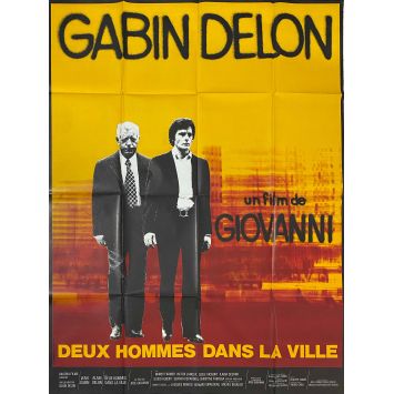 TWO MEN IN TOWN Original Movie Poster- 47x63 in. - 1973 - Alain Delon, José Giovanni