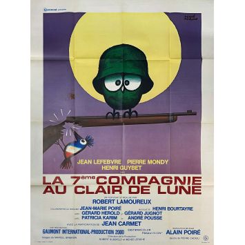 THE SEVENTH COMPANY OUTDOOR Original Movie Poster- 47x63 in. - 1977 - Jean Lefebvre, Robert Lamoureux