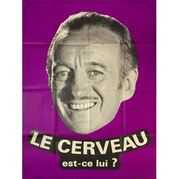 THE BRAIN Original Movie Poster- 47x63 in. - 1969 - Jean-Paul Belmondo, Gérard Oury