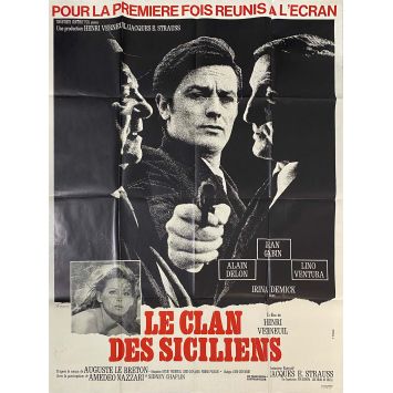 THE SICILIAN CLAN Original Movie Poster- 47x63 in. - 1969 - Lino Ventura, Henri Verneuil